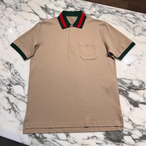 Gucci Cotton Piquet Polo with Web Collar – GT03