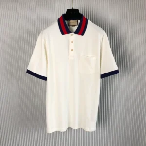 Gucci Cotton Piquet Polo with Web Collar – GT04