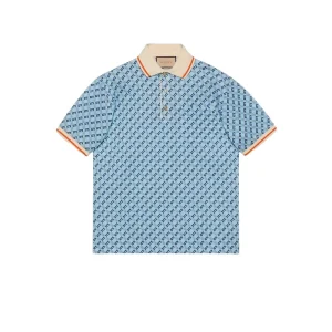 Gucci Geometric G Cotton Piquet Polo Shirt – GT06